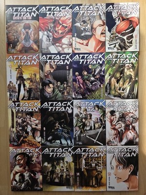 16x Atack On Titan Manga 1-15 + Nr.1 Before the Fall Deutsch NEUWERTIG SAMMLUNG 