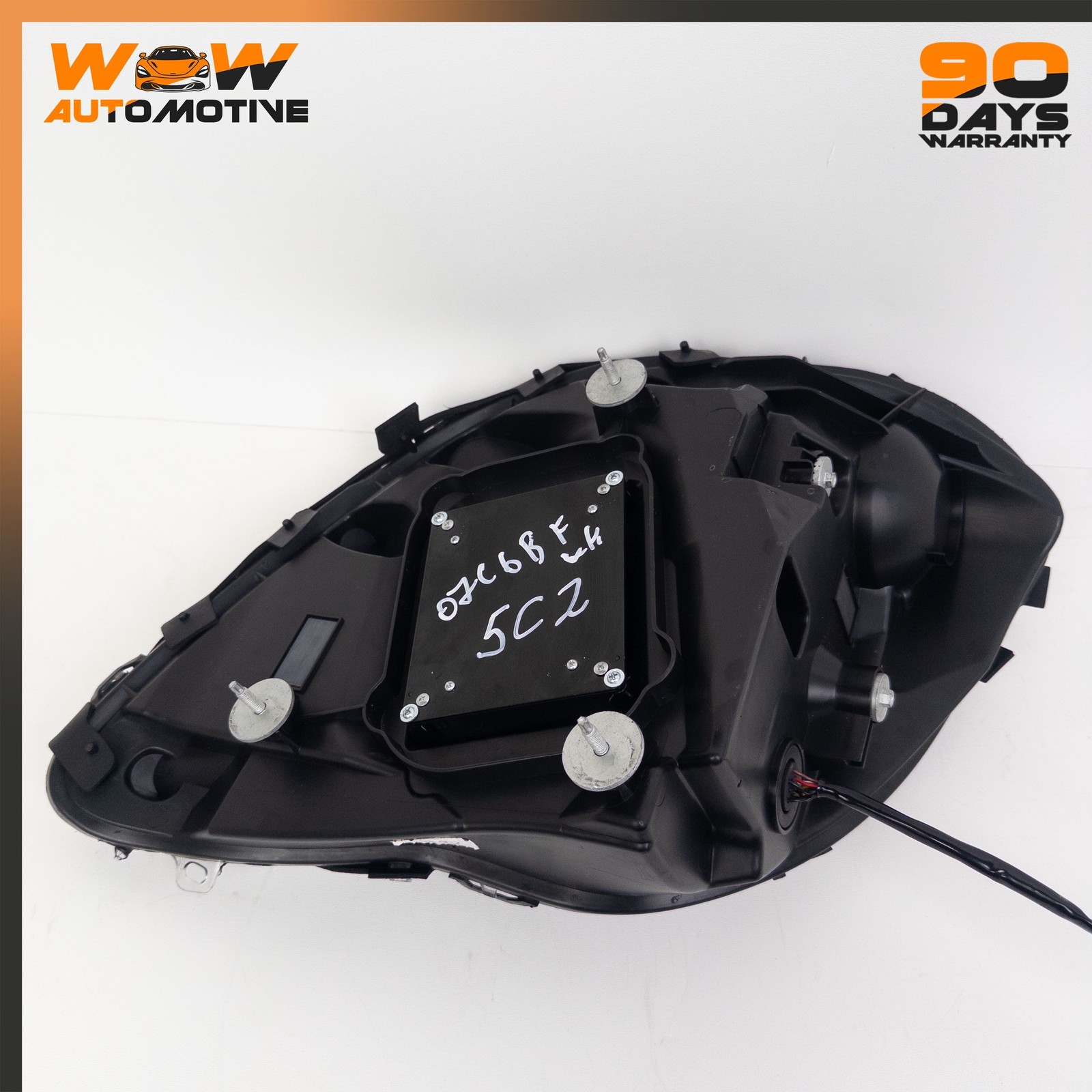 06-07 CHEVROLET CORVETTE C6 FRONT LEFT DRIVER SIDE HEADLIGHT ASSEMBLY BLACK OEM