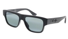 Maui Jim MJ0638S001 Square Polarized Sunglasses Matte Black Frame