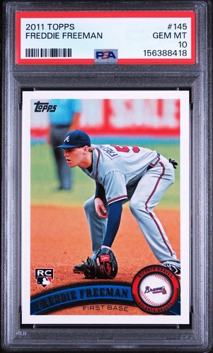 2011 Topps Freddie Freeman #145 PSA 10 Rookie
