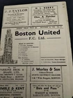RARE BOSTON UNITED V MANSFIELD TOWN RESERVES MIDLAND LEAGUE 1ST DECEMBER 1956