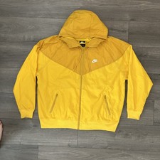 Nike Windrunner Full-Zip Track Jacket Mens XL Two-Tone Yellow Rare 