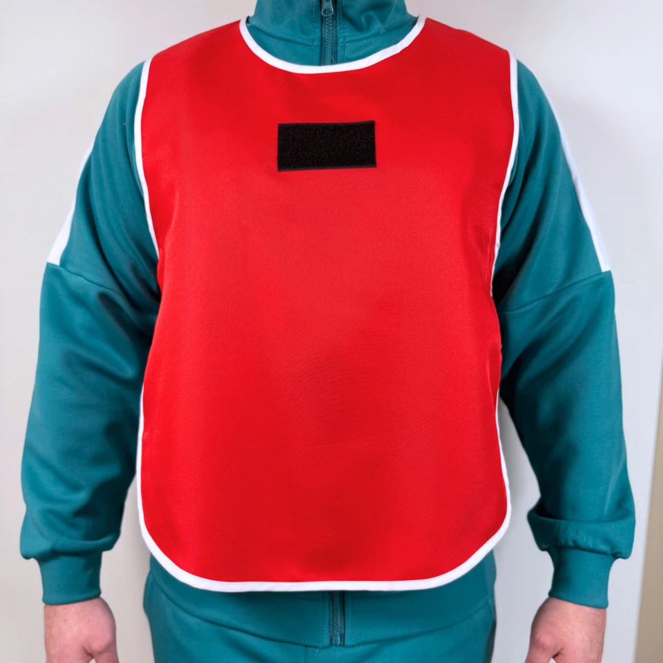 Colete numerado Squid Game temporada 3 vermelho e azul unissex somente colete cosplay - Imagem 4 de 4