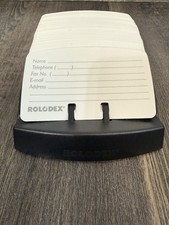 Rolodex 460 Black Petite 125 Card File Holder...