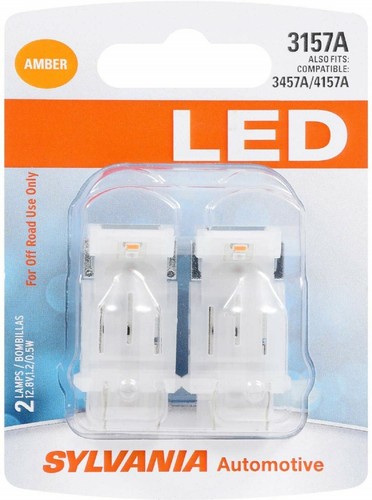 Sylvania Luce LED 3157 Ambra Arancione Due Lampadine Posteriore Giro di Segnale - 第 2/12 張圖片