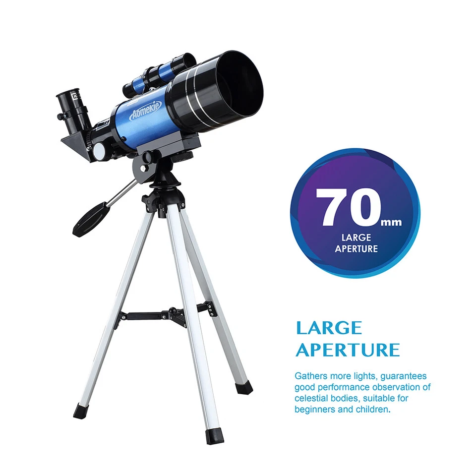 30070 Beginner Telescope Astronomical 15-150X Monocular Mobile Adapter Kids Gift - Image 3 of 4