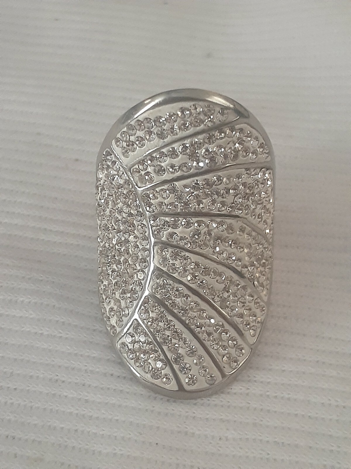 Rhinestone And Silvertone line pattern design Sta… - image 11