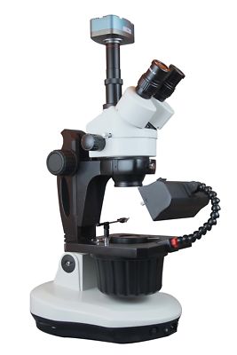Radical Gem Testing Gemology Darkfield 7-100x Zoom Stereo GIA Microscope 5Mp Cam