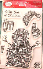 Craft BuddyUS CCST72: Crystal Art Friendly Snowman A6 Stamp set
