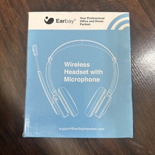 Earbay Wireless Headset With Microphone Bluetooth Noise Canceling Mic. Gold