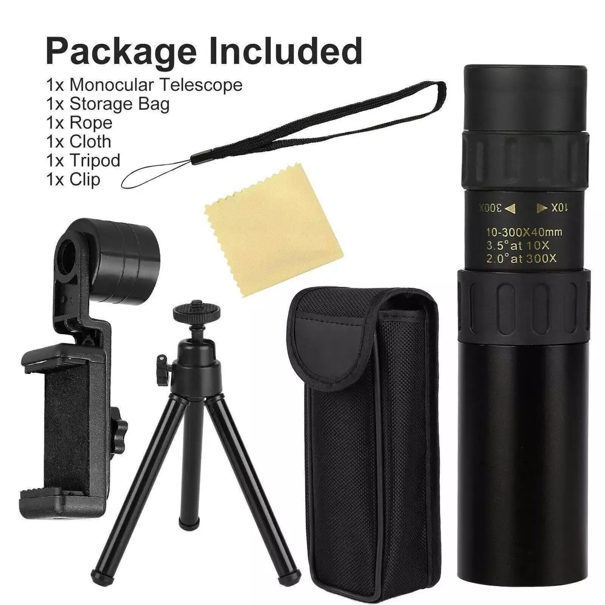 Mobile Phone Telescope Monocular Zoom Camera Lens for Travelling