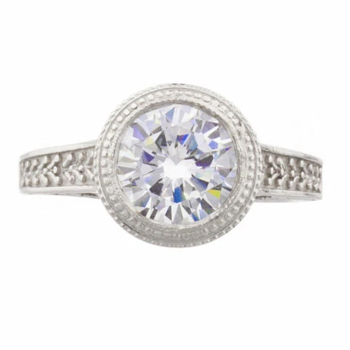 Anelli di bigiotteria trasparente zircone cubici in oro bianco