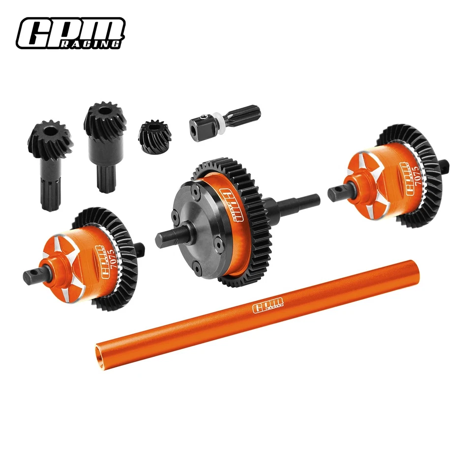 GPM Acero al Carbono + 7075Aluminio Delantero, Central y Trasero Completo Diffs Mini Maxx Mini XRT Foto 4 de 4
