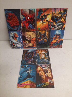 Uncut Mini Sheet Lot Check Description for List Spider-Man Marvel Masterpiece