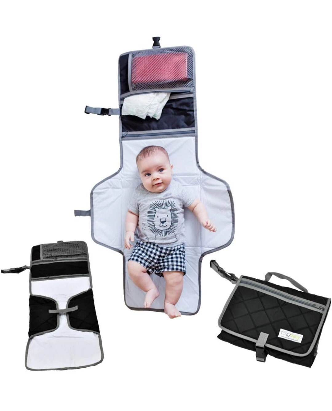 COZYBABY PORTABLE BABY CHANGING PAD Travel Diaper Bag Mat Foldable Newborn NEW