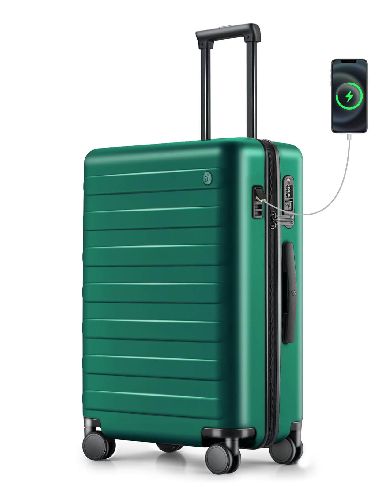 Carry on Luggage 22x14x9 Airline Approved with USB Port, 20 Inch Hardshell Sp...-image