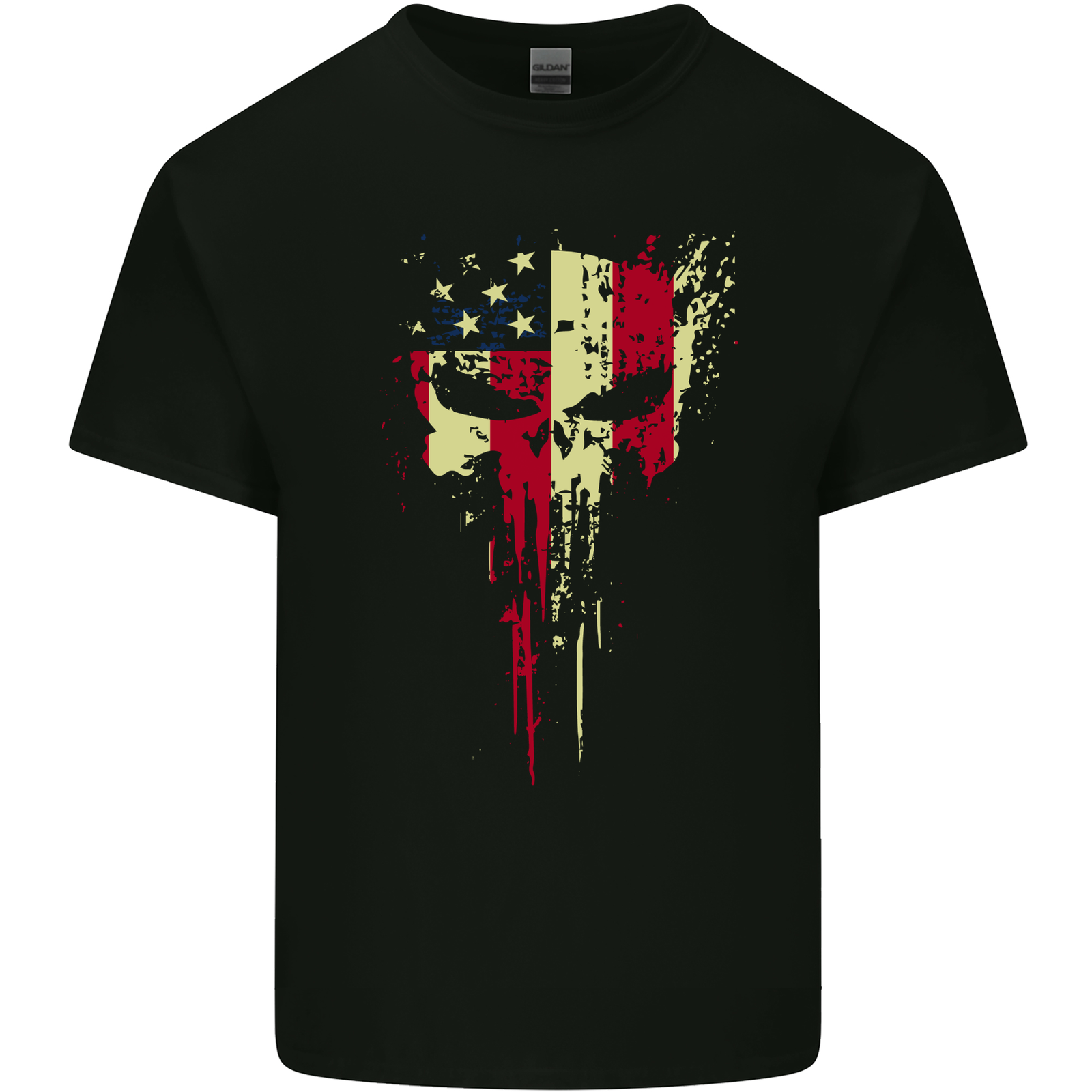 USA Gym Skull America Bodybuilding Mens Cotton T-Shirt Tee Top