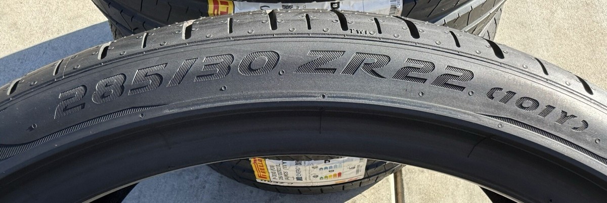 FOUR BRAND NEW 285/30ZR22 Pirelli P Zero PZ4 Sport AO Audi RS6