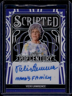 2024 Leaf Pop Century Vicki Lawrence SCRIPTED AUTO #1/1 signed INSCRIBED