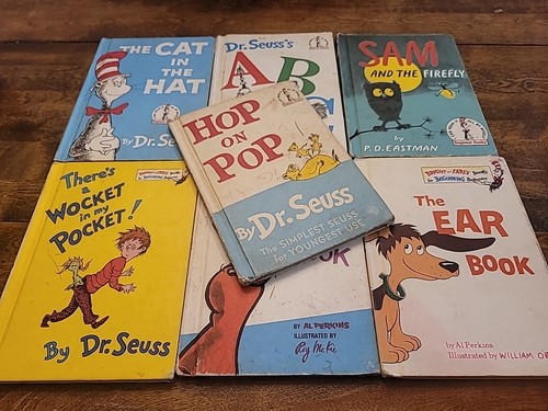 Dr Seuss Bright and Early 7 Board Books Lot Vintage Inscribed Mixed - Picture 2 of 10