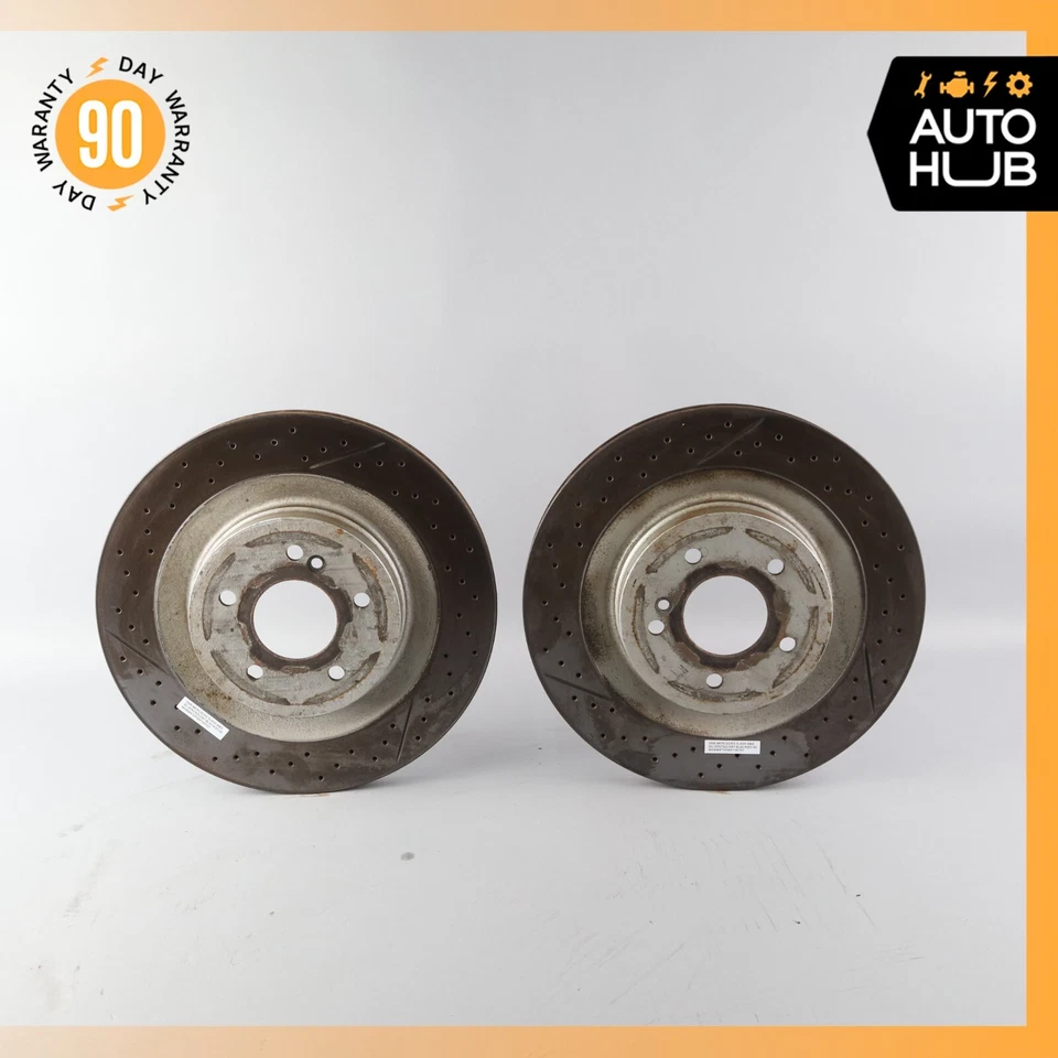 05-11 Juego de discos de rotor de freno trasero izquierdo y derecho Mercedes R171 SLK55 CLK55 AMG fabricante de equipos originales Foto 2 de 4