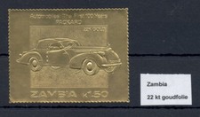 ZAMBIA STAMPS GOLDFOLIE PRINT -AUTO PACKARD - ** VF