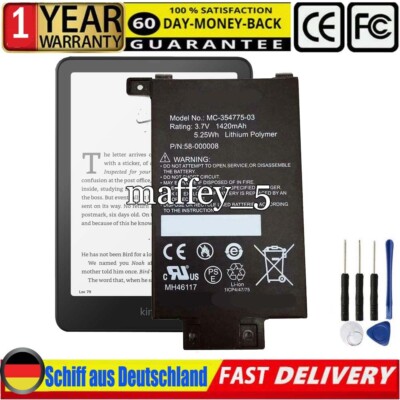 Akku für Amazon Kindle Paperwhite EY21 2012 Gen 1 0MC/354775/030 058/0000080 DE