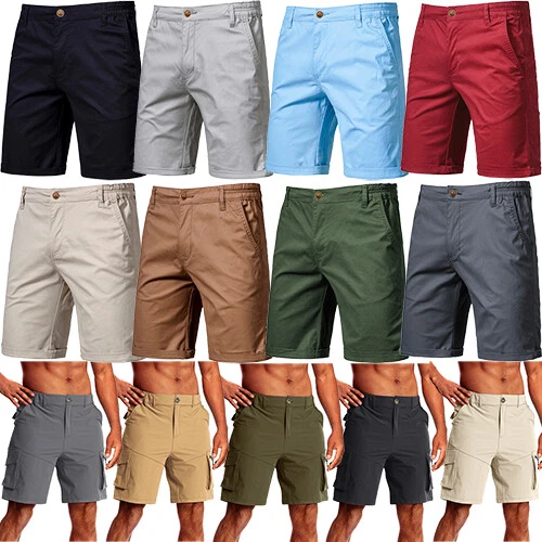 Men's Golf Shorts Stretch Chino Lightweight Quick Dry Flat Front Work Dress  Pant