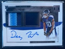2021 Impeccable NFL DEZ FITZPATRICK! Rookie! Patch! Auto! RPA! #'d/75! Mint! TEN