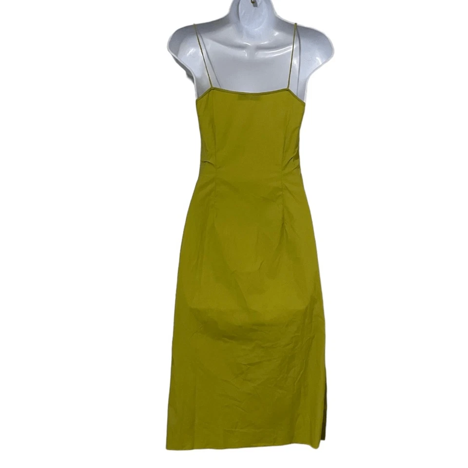 Ermanno Scervino Floral Silk Midi Dress Green 2 Piece Size 40 IT US Small - Image 4 of 4