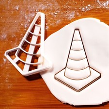 Traffic Cone Cookie Cutter - Construction themed safety driving lesson road work