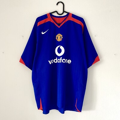 2005 2007 Manchester Ronaldo Nike Retro Vintage Away Soccer Jersey
