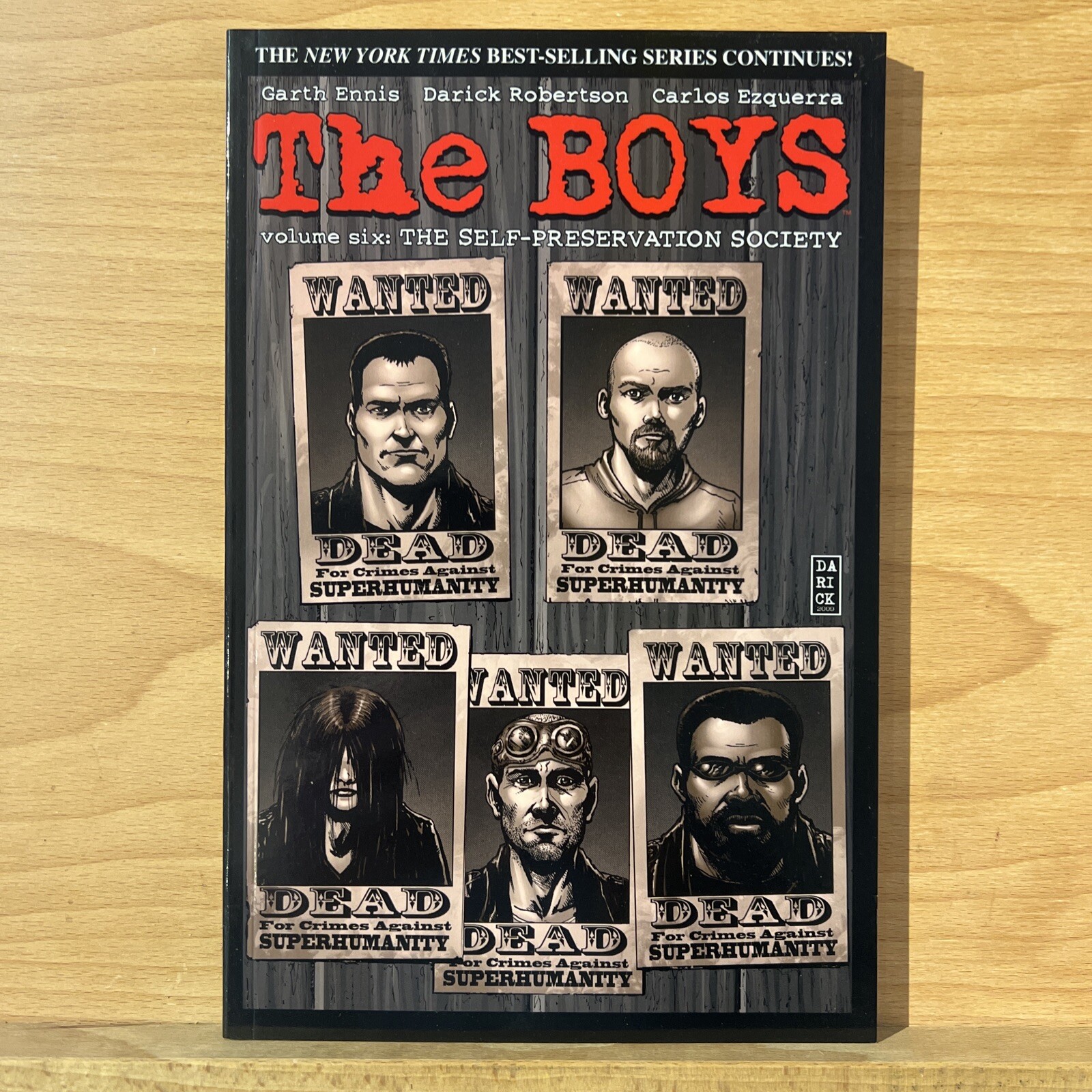 Boys Vol. 6 Garth Ennis, Darick  Robertson (Paperback, 2010) Self Preservation