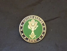 Masonic United States Army Square Compass Tac Pin Fraternity Stars NEW!