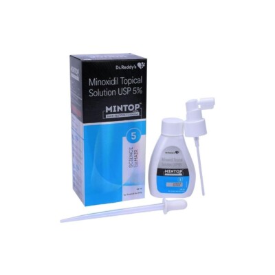 Mintop Forte 5% Solution 60 ml,  Promote's Hair Growth. QUICK RESULTS
