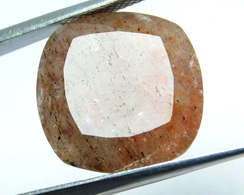 16.0 CT Natural Semi-Precious RADIANT Shape Light Smoky Quartz Loose Gems 677. - Image 2 of 4