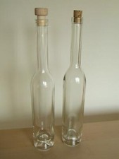 2 leere GLASFLASCHEN Schnaps Likör Hausgemachtes Essig Öl 35 cl / 350ml