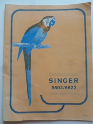 Bedienungsanleitung für die SINGER Nähmaschine Modell 5502/5522 (1980)