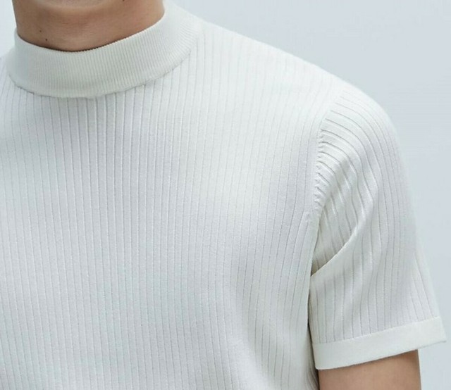zara mens mock neck