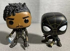 Funko Pop Marvel What If Black Panther King Killmonger #878 & Spiderman #911 Lot