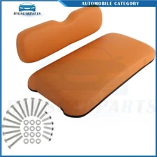 Golf Cart Front Cushion Set For EZGO TxT Valor Models Luxurious Orange