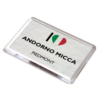 KÜHLSCHRANKMAGNET - I Love Andorno Micca, Piemont - Italien