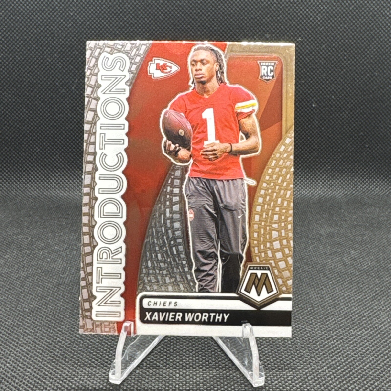 2024 Mosaic - Introductions Xavier Worthy Base Rookie #10 (RC) Chiefs 🔥
