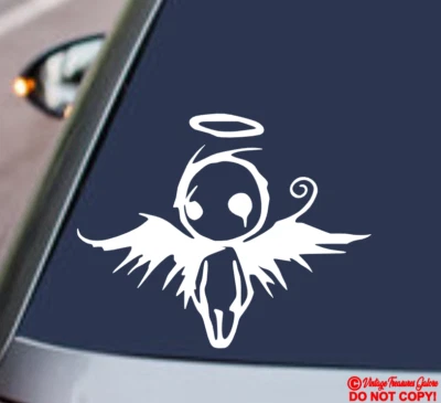 ORACAL GOTHIC DARK FALLEN ANGEL OF DEATH VINYL DECAL CAR REAR WINDOW BUMPER STICKER JDM