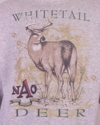 vintage 90s Tultex White Tail Deer Sweatshirt Animal North American  Outfitters L | eBay