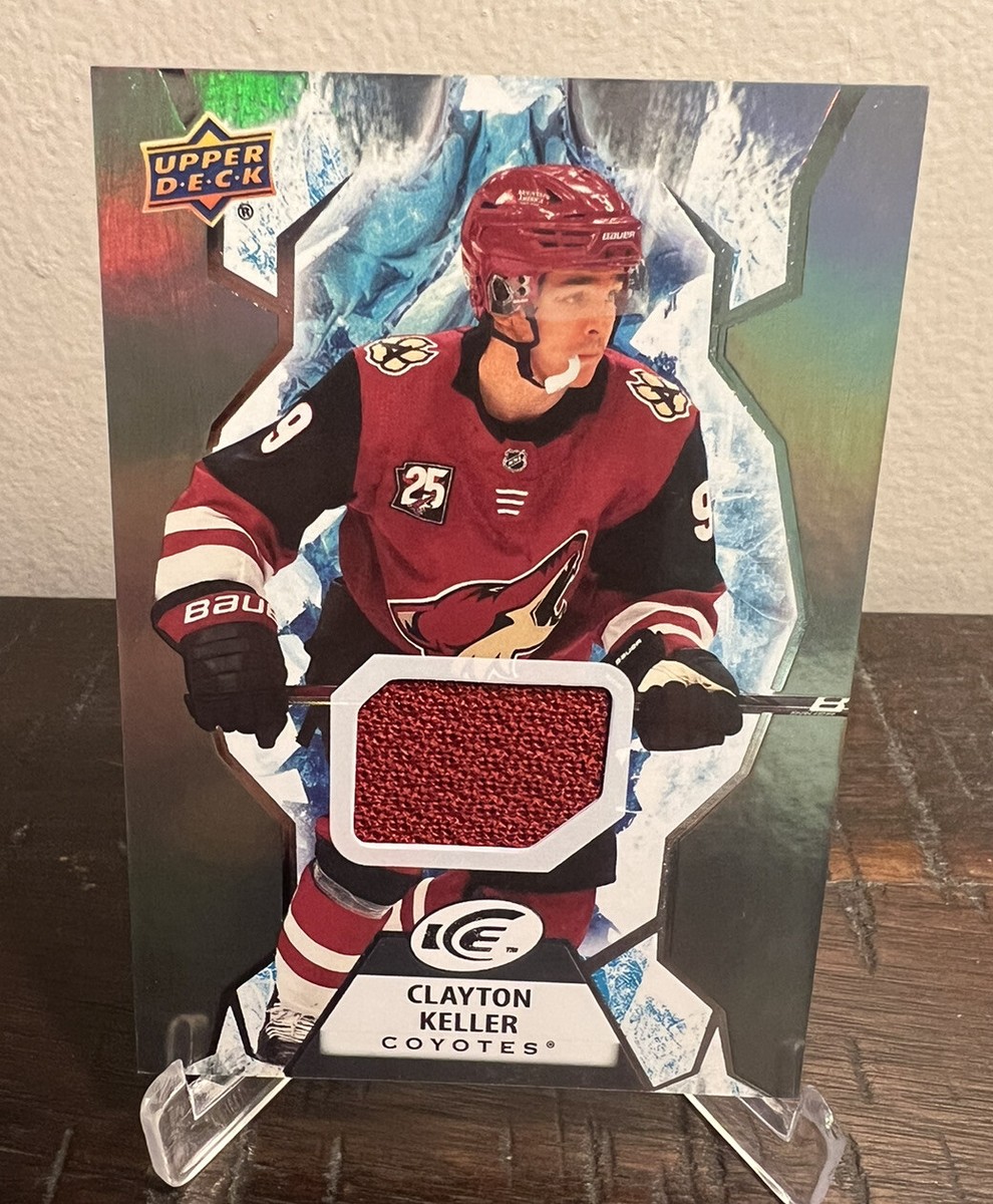 2021-22 UD Ice Jersey Relic #93 Clayton Keller Arizona Coyotes