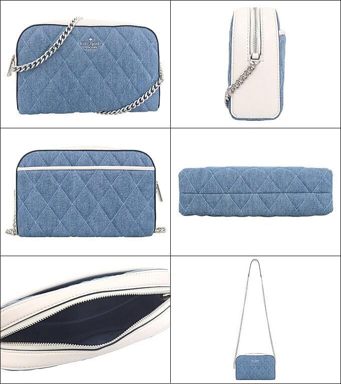 国内即送kate spadeキルティング調デニムミニカメラバッグ KG667 国内即送kate spadeキルティング調デニムミニカメラバッグ KG667