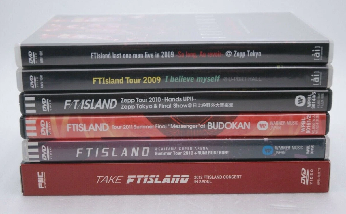 FTISLAND DVD So long, Au revoir, I believe myself, Summer Tour 2012  6DVDs