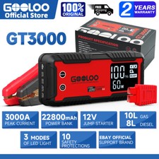 GOOLOO Auto GT3000 Starthilfegerät 12V Batterieladegerät 3000A tragbar +EVA Box GOOLOO Auto GT3000 Starthilfegerät 12V Batterieladegerät 3000A tragbar +EVA Box