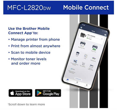 NUEVA impresora láser monocromática todo en uno inalámbrica Brother MFC-L2820DW - Imagen 3 de 6